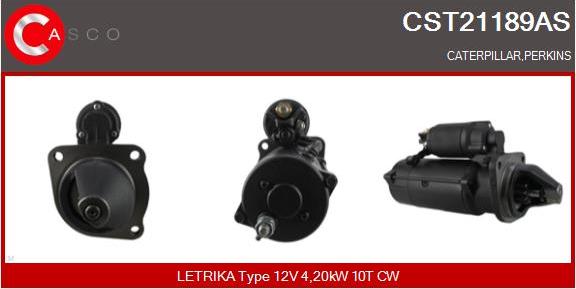 Casco CST21189AS - Стартер autospares.lv