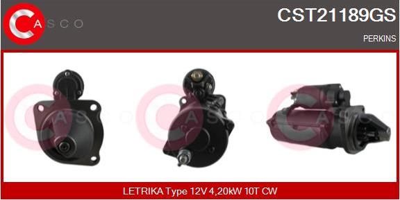 Casco CST21189GS - Стартер autospares.lv