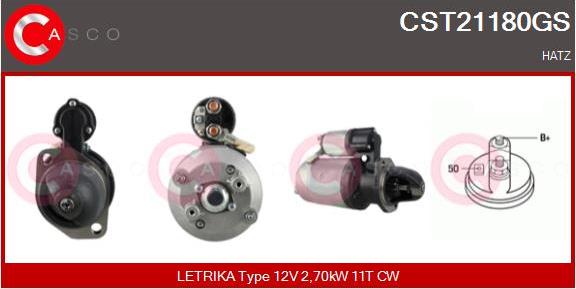 Casco CST21180GS - Стартер autospares.lv