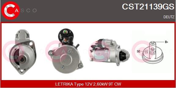 Casco CST21139GS - Стартер autospares.lv