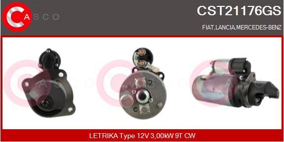 Casco CST21176GS - Стартер autospares.lv