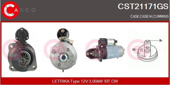 Casco CST21171GS - Стартер autospares.lv