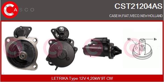 Casco CST21204AS - Стартер autospares.lv