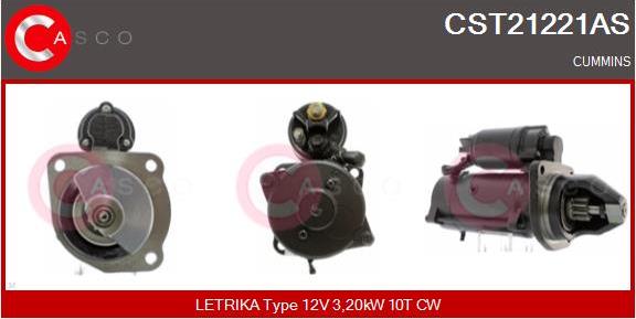 Casco CST21221AS - Стартер autospares.lv