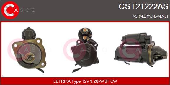 Casco CST21222AS - Стартер autospares.lv