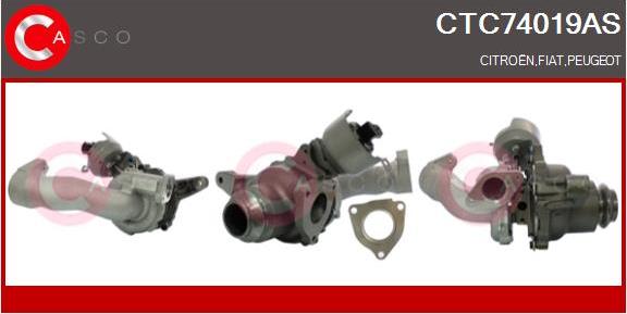 Casco CTC74019AS - Турбина, компрессор autospares.lv