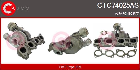 Casco CTC74025AS - Турбина, компрессор autospares.lv