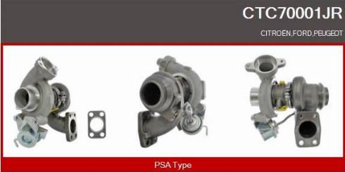 Casco CTC70001JR - Турбина, компрессор autospares.lv