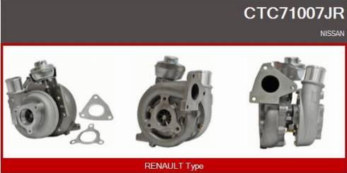 Casco CTC71007JR - Турбина, компрессор autospares.lv