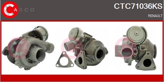 Casco CTC71036KS - Турбина, компрессор autospares.lv