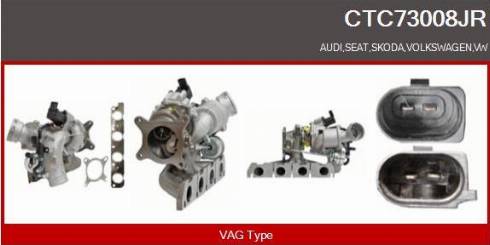 Casco CTC73008JR - Турбина, компрессор autospares.lv