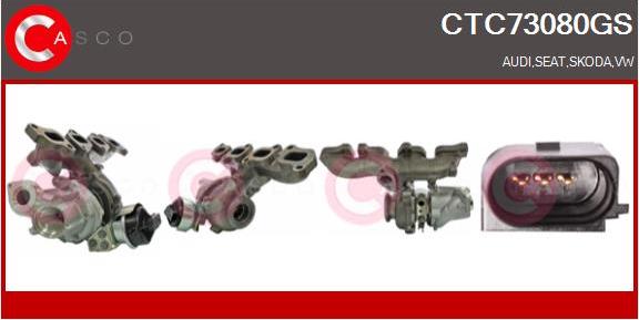 Casco CTC73080GS - Турбина, компрессор autospares.lv