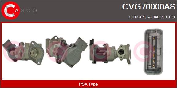 Casco CVG70000AS - Клапан возврата ОГ autospares.lv