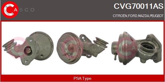 Casco CVG70011AS - Клапан возврата ОГ autospares.lv