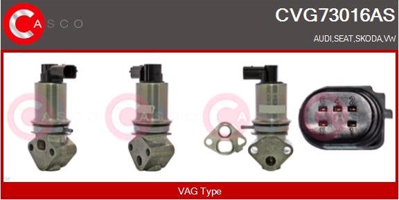 Casco CVG73016AS - Клапан возврата ОГ autospares.lv