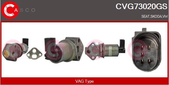 Casco CVG73020GS - Клапан возврата ОГ autospares.lv