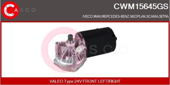 Casco CWM15645GS - Двигатель стеклоочистителя autospares.lv