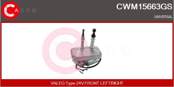 Casco CWM15663GS - Двигатель стеклоочистителя autospares.lv