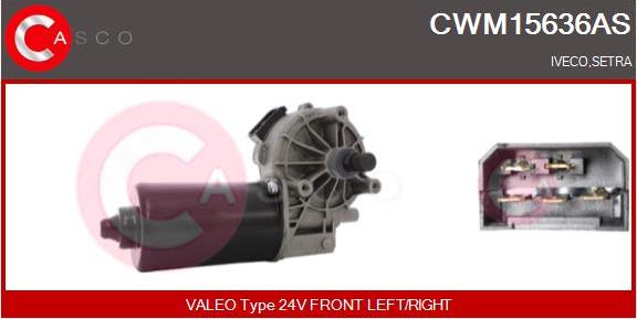 Casco CWM15636AS - Двигатель стеклоочистителя autospares.lv