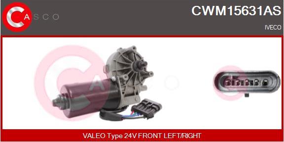 Casco CWM15631AS - Двигатель стеклоочистителя autospares.lv