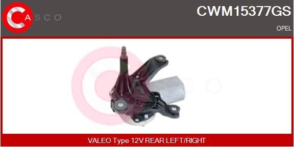 Casco CWM15377GS - Двигатель стеклоочистителя autospares.lv