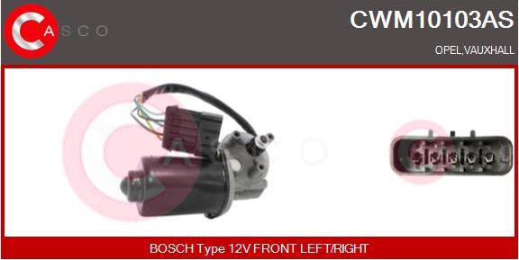 Casco CWM10103AS - Двигатель стеклоочистителя autospares.lv