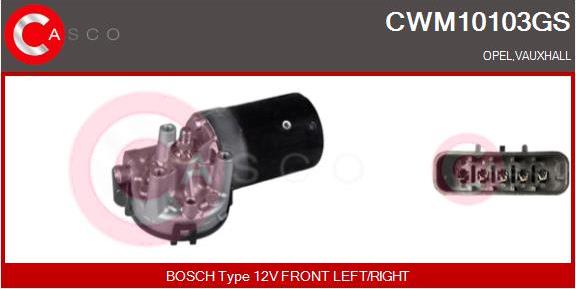 Casco CWM10103GS - Двигатель стеклоочистителя autospares.lv