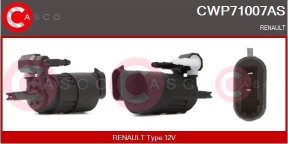 Casco CWP71007AS - Водяной насос, система очистки окон autospares.lv