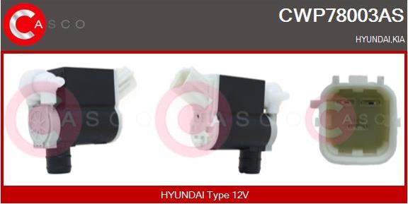 Casco CWP78003AS - Водяной насос, система очистки окон autospares.lv