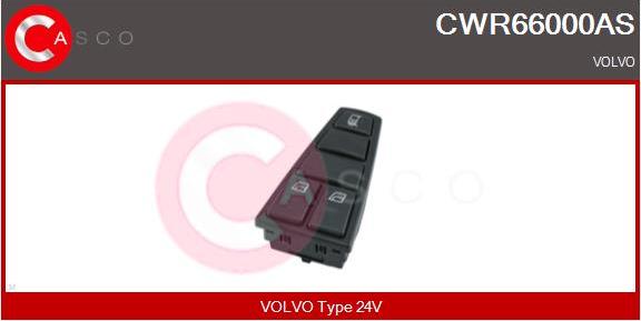 Casco CWR66000AS - Выключатель, стеклоподъемник autospares.lv