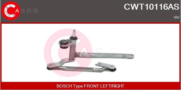 Casco CWT10116AS - Система тяг и рычагов привода стеклоочистителя autospares.lv