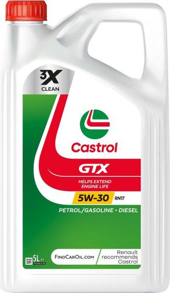 Castrol GTX 5W30 RN17 5L - Моторное масло autospares.lv