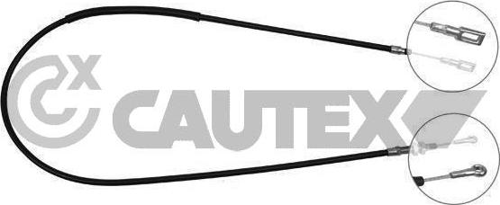 Cautex 907797 - Тросик, cтояночный тормоз autospares.lv