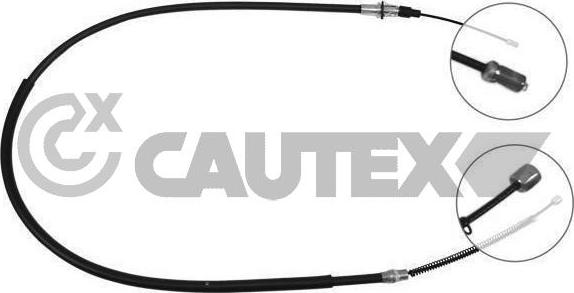 Cautex 489034 - Тросик, cтояночный тормоз autospares.lv