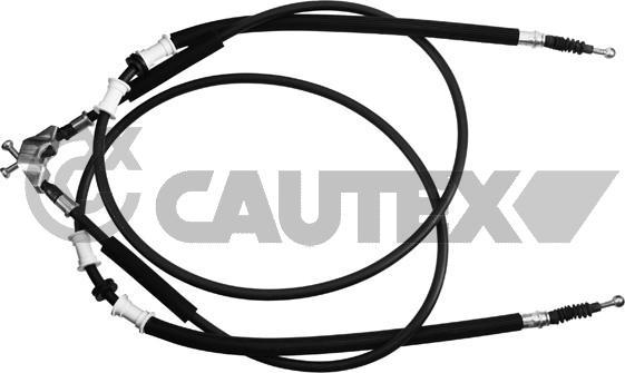 Cautex 489108 - Тросик, cтояночный тормоз autospares.lv