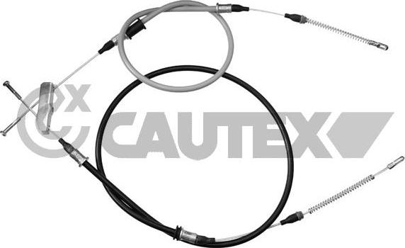 Cautex 487023 - Тросик, cтояночный тормоз autospares.lv