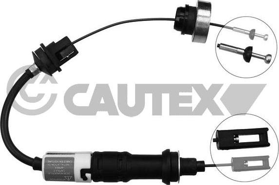 Cautex 019031 - Трос, управление сцеплением autospares.lv