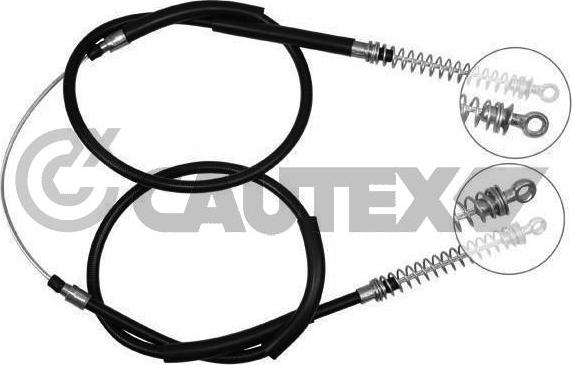 Cautex 012562 - Тросик, cтояночный тормоз autospares.lv