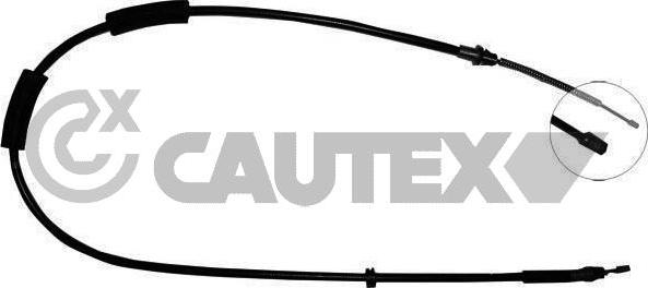 Cautex 761393 - Тросик, cтояночный тормоз autospares.lv