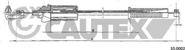 Cautex 035781 - Тросик газа autospares.lv