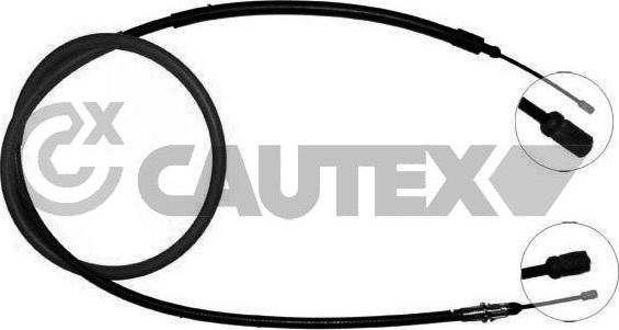 Cautex 038477 - Тросик, cтояночный тормоз autospares.lv