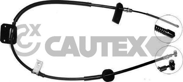 Cautex 168218 - Тросик, cтояночный тормоз autospares.lv