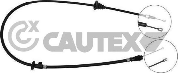 Cautex 258008 - Тросик, cтояночный тормоз autospares.lv