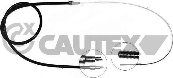 Cautex 208024 - Тросик, cтояночный тормоз autospares.lv