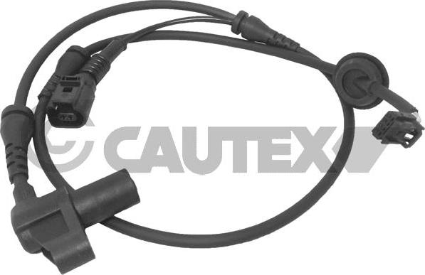 Cautex 755160 - Датчик ABS, частота вращения колеса autospares.lv