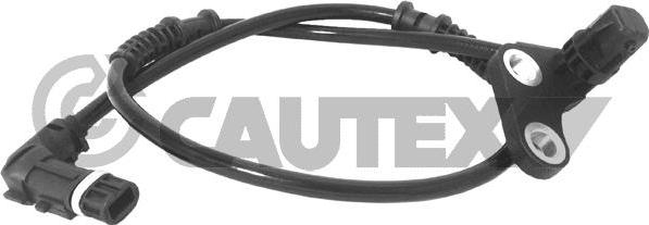 Cautex 755240 - Датчик ABS, частота вращения колеса autospares.lv