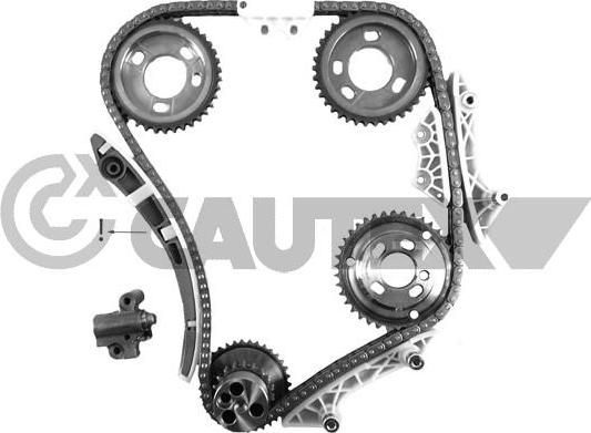 Cautex 752117 - Комплект цепи привода распредвала autospares.lv