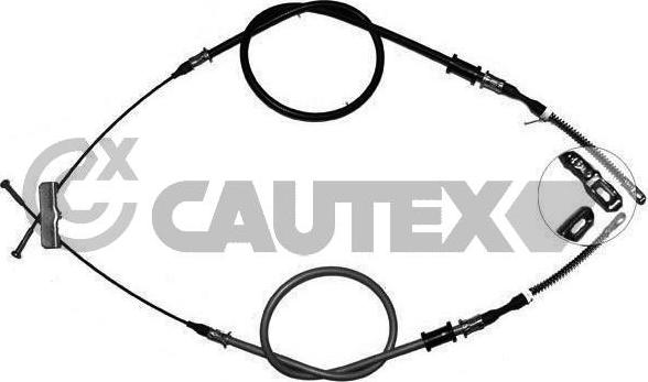 Cautex 765747 - Тросик, cтояночный тормоз autospares.lv