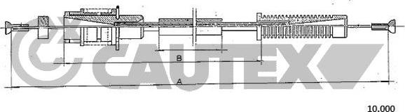 Cautex 766199 - Тросик газа autospares.lv