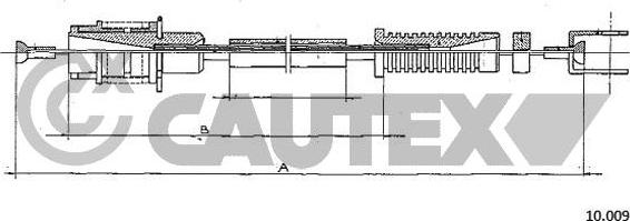 Cautex 766188 - Тросик газа autospares.lv